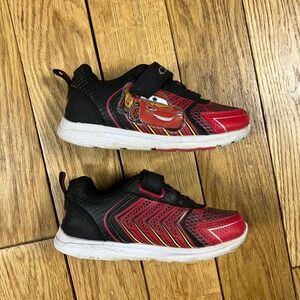 Kids Cars Lightning McQueen Light Up Sneakers Shoes Size 10